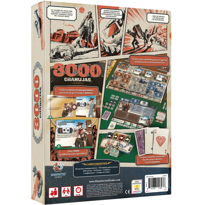 Asmodee Jeu de société 3000 Granujas - Jeu de stratégie pour 2 à 4 joueurs à partir de 12 ans - Version espagnole UG03ES Asmodee Jeu de société 3000 Granujas - Jeu de stratégie pour 2 à 4 joueurs à partir de 12 ans - Version espagnole UG03ES