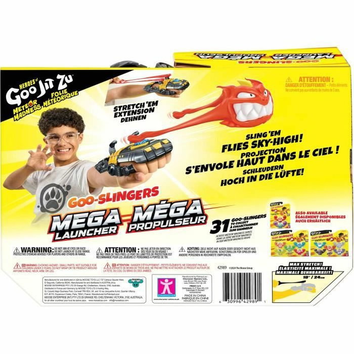 Heroes Of Goo Jit Zu Méga lanceur - Jeu de tir avec 3 Goo Slingers