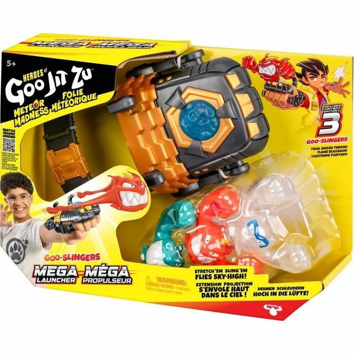 Heroes Of Goo Jit Zu Méga lanceur - Jeu de tir avec 3 Goo Slingers