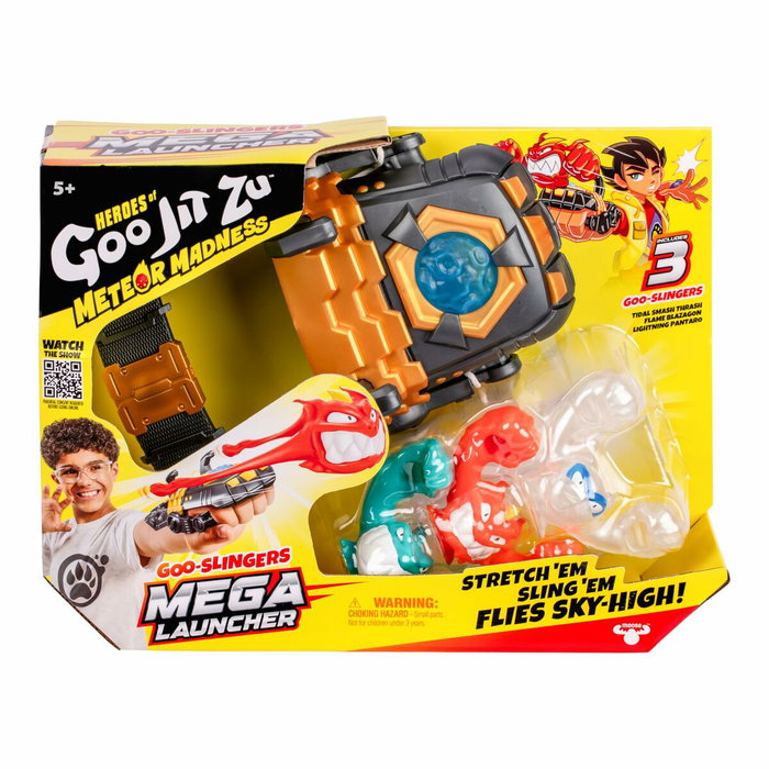 Heroes Of Goo Jit Zu Méga lanceur - Jeu de tir avec 3 Goo Slingers