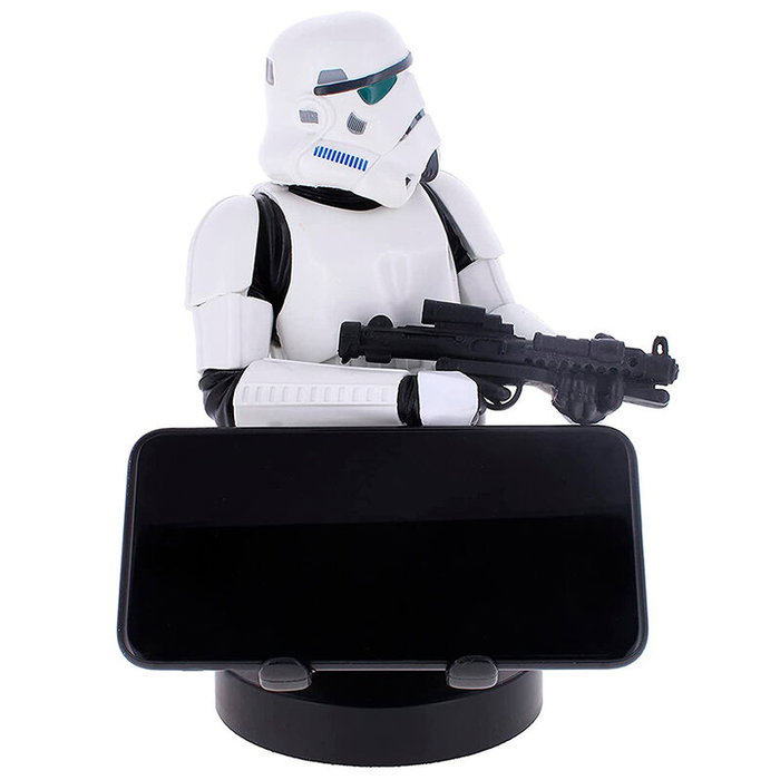EXQUISITE GAMING Cable Guy Figurine Support de Charge Stormtrooper Impérial Star Wars 20 cm pour Smartphones et Manettes PS5, Xbox