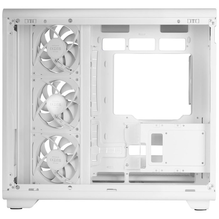 Mars gaming MCREVMAXW Boîtier PC Midi Tower Blanc avec Écran IPS 11,8 pouces