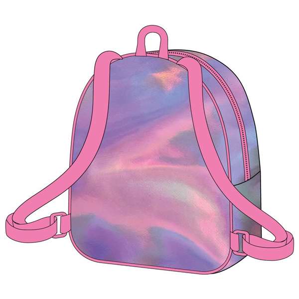 Minnie Sac à dos Casual Iridescent pour Enfant - 23 x 20 x 8 cm, Rose, Dès 3 ans