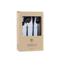 DKD Home Decor Couverts en Acier Inoxydable Noir, 16 Pièces