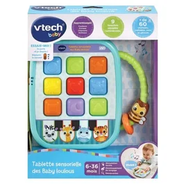 Vtech Baby - Tablette Sensorielle des Baby Loulous, tablette éducative pour éveil des sens de bébé