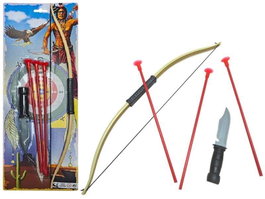 Rama Arc Indien avec flèches jouet 20 cm x 52 cm x 2.5 cm recommandé à partir de 8 ans