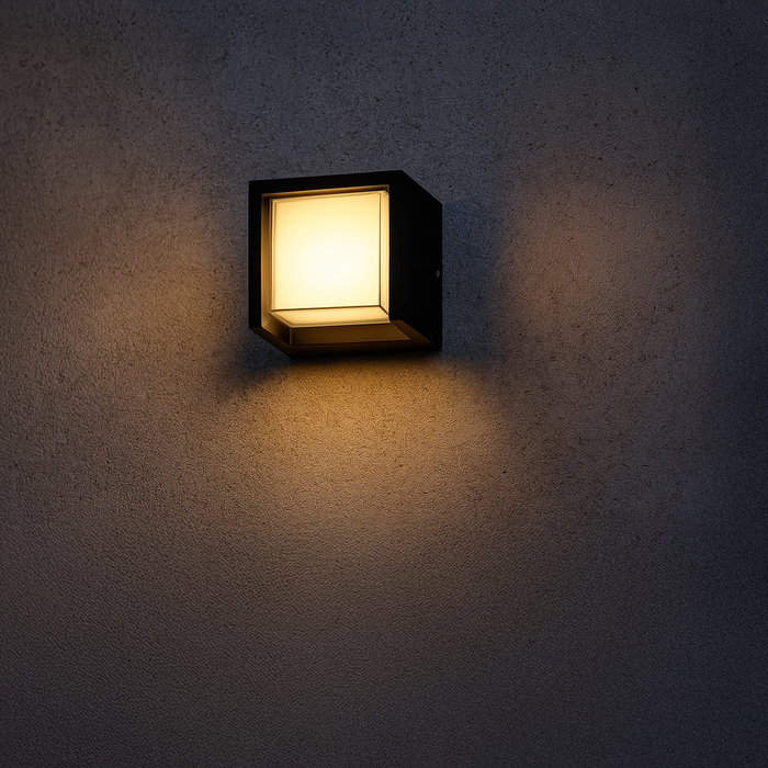 Aplique LED Nishio 6W pour extérieur, aluminium, design moderne