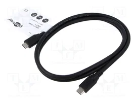 GOOBAY Câble Thunderbolt 3, Thunderbolt 4 et USB 4.0 - 1m - Noir