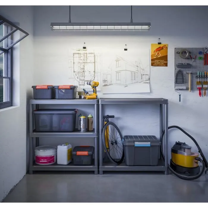 Keter Étagère 5 Tablettes Résine 9980bk Modulable Charge Max 20 kg/Tablette Keter Étagère 5 Tablettes Résine 9980bk Modulable Charge Max 20 kg/Tablette
