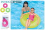 Intex - Bouée cerceau neon 91 cm pour +8 ans - Série limitée modèles assortis en PVC