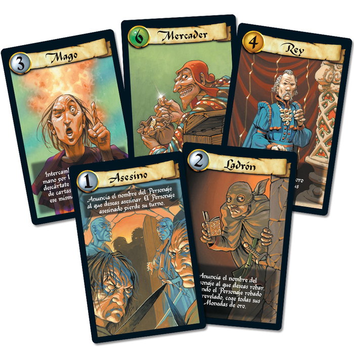 Asmodee Jeu de Cartes Ciudadelas Clásico - Stratégie et Construction pour 2 à 7 Joueurs à partir de 10 Ans (Version Espagnole)
