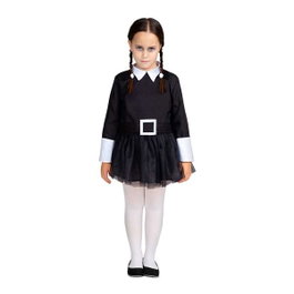 My Other Me Déguisement Robe Fillette possédée Noir 5-6 Ans