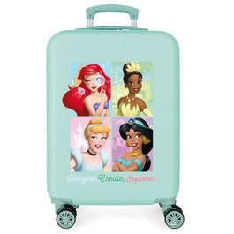 JOUMMA BAGS Valise trolley 55 cm à 4 roues multidirectionnelles ABS Cabine avec compartiments Princesses Disney 38x55x20 cm