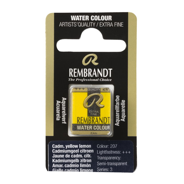 Rembrandt Aquarelle en pastille Amarillo Cadmio Limón 207 Rembrandt Aquarelle en pastille Amarillo Cadmio Limón 207