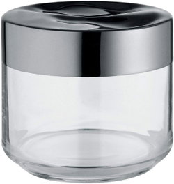 Alessi Bocal hermétique Julieta 50 cl en verre et acier