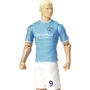 Megableu - Figurine articulée Erling Haaland - Manchester City - Numéro 9 - 20 cm avec 10 points d'articulation - Ballon inclus - Figurine collector