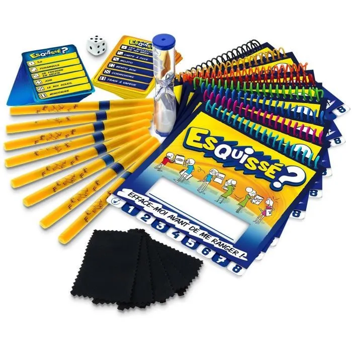 Goliath Esquissé - Jeu de société et d'ambiance, jeu de dessin et de devinettes pour 8 joueurs