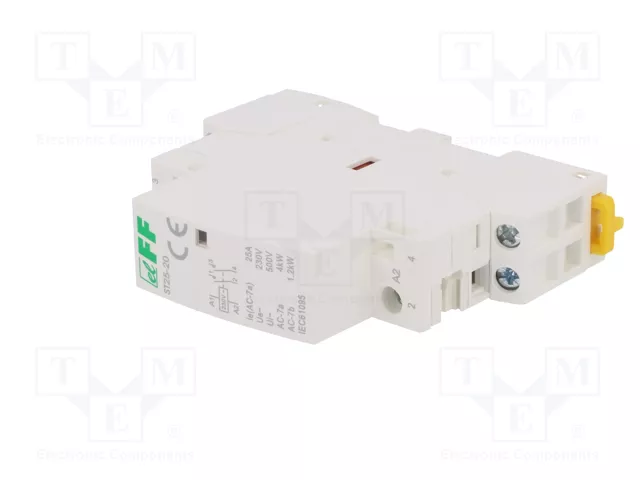 F&F Contacteur 2-pôles d'installation 25A 230VAC NO x2 IP20 F&F Contacteur 2-pôles d'installation 25A 230VAC NO x2 IP20