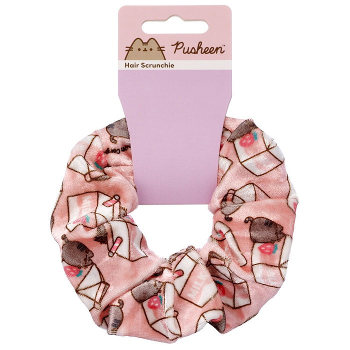 Pusheen - Coletero pour cheveux en polyester à motif lait fraise - Accessoire pour les cheveux Pusheen - Coletero pour cheveux en polyester à motif lait fraise - Accessoire pour les cheveux