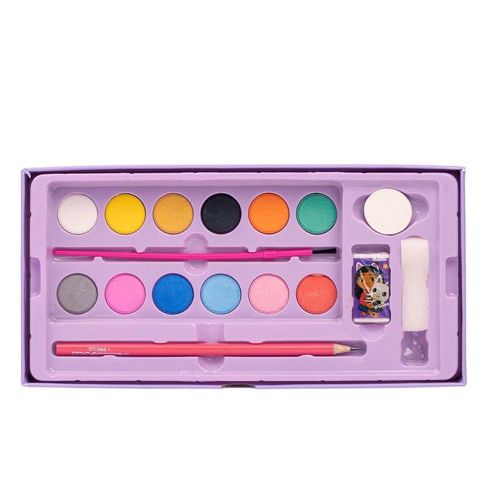 CERDÁ Coffret créatif coloriable La Casa de Muñecas de Gabby - Mallette de papeterie de 27 x 9,5 x 13,5 cm CERDÁ Coffret créatif coloriable La Casa de Muñecas de Gabby - Mallette de papeterie de 27 x 9,5 x 13,5 cm