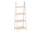 Berilo Étagère Escalier 4 Niveaux Bambou Rose Naturel 40x109x30 cm