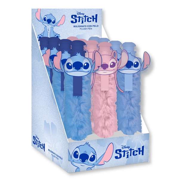 Cerdá - T.Unica - Stylo peluche Stitch (Lilo & Stitch) - Age 3 ans - Bleu foncé