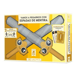 Exploding Kittens Jeu de société Vamos a Pegarnos con Espadas de Mentira EKISWRD01ES - Duel d'épées en mousse, party game familial 3-6 joueurs, 15-20 min, dès 10 ans