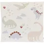 Tineo Tapis de jeu nomade pour bébé - 100 x 100 cm - Motif Dinosaures - Coton doux - Sangle de transport - Éveil et découverte
