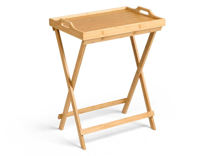 Kinvara Table pliante en bambou et MDF naturelle 50x36x64,5 cm (Set de 4) Kinvara Table pliante en bambou et MDF naturelle 50x36x64,5 cm (Set de 4)