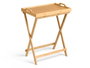 Kinvara Table pliante en bambou et MDF naturelle 50x36x64,5 cm (Set de 4)