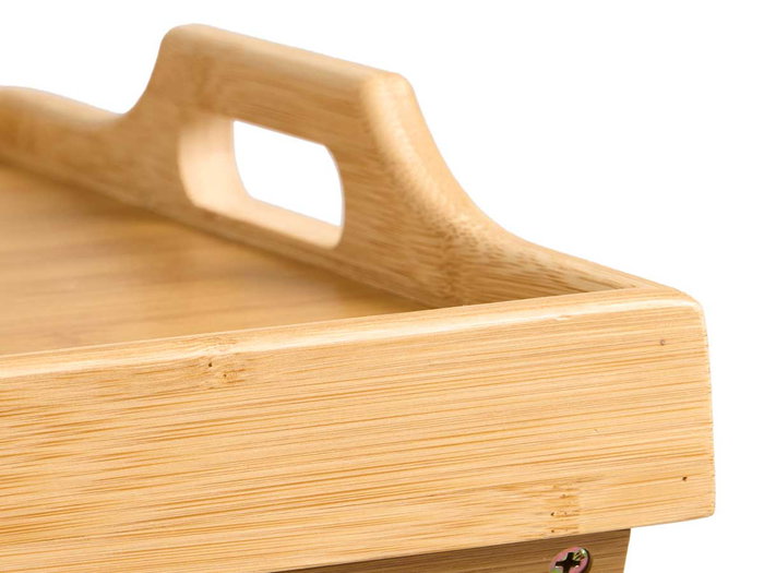Kinvara Table pliante en bambou et MDF naturelle 50x36x64,5 cm (Set de 4) Kinvara Table pliante en bambou et MDF naturelle 50x36x64,5 cm (Set de 4)