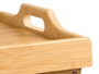 Kinvara Table pliante en bambou et MDF naturelle 50x36x64,5 cm (Set de 4)