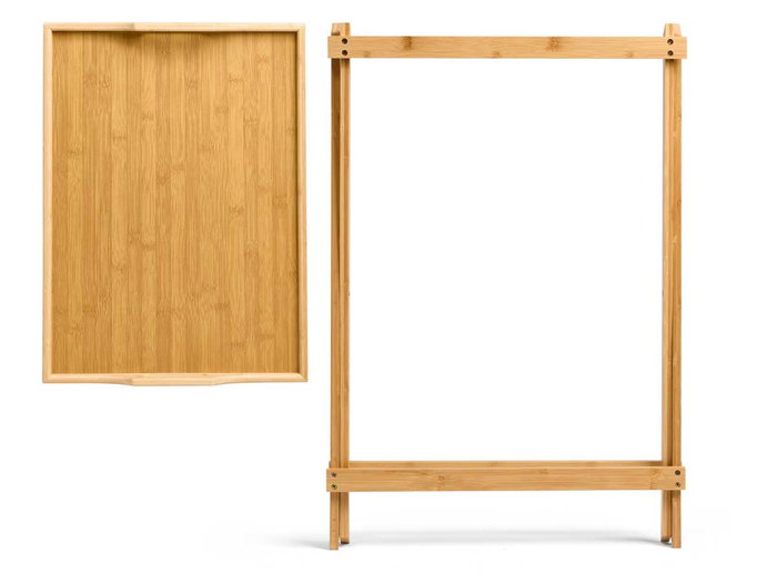 Kinvara Table pliante en bambou et MDF naturelle 50x36x64,5 cm (Set de 4) Kinvara Table pliante en bambou et MDF naturelle 50x36x64,5 cm (Set de 4)