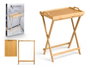 Kinvara Table pliante en bambou et MDF naturelle 50x36x64,5 cm (Set de 4)