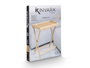 Kinvara Table pliante en bambou et MDF naturelle 50x36x64,5 cm (Set de 4)