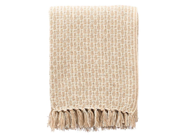 GIFTDECOR Tapis multiusage tissage entrecroisé crème 125x150cm
