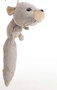Creaciones Llopis - Peluches animaux set 4 variétés écureuil-husky-vache-tigre - 75 cm - Polyester - À partir de 36 mois