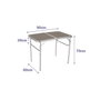 Marbueno Table Pliante en Aluminium Marron 90x60 cm