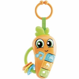 Lisciani Giochi Carot - Hochet électronique CAROTINA BABY avec mélodies et anneaux de dentition