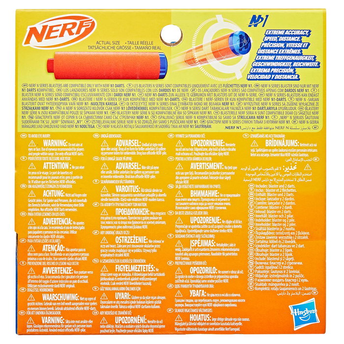 Nerf Blaster N Series Flex F8623 - Design compact pour la discrétion et l'agilité - Inclut 2 dards - À partir de 8 ans
