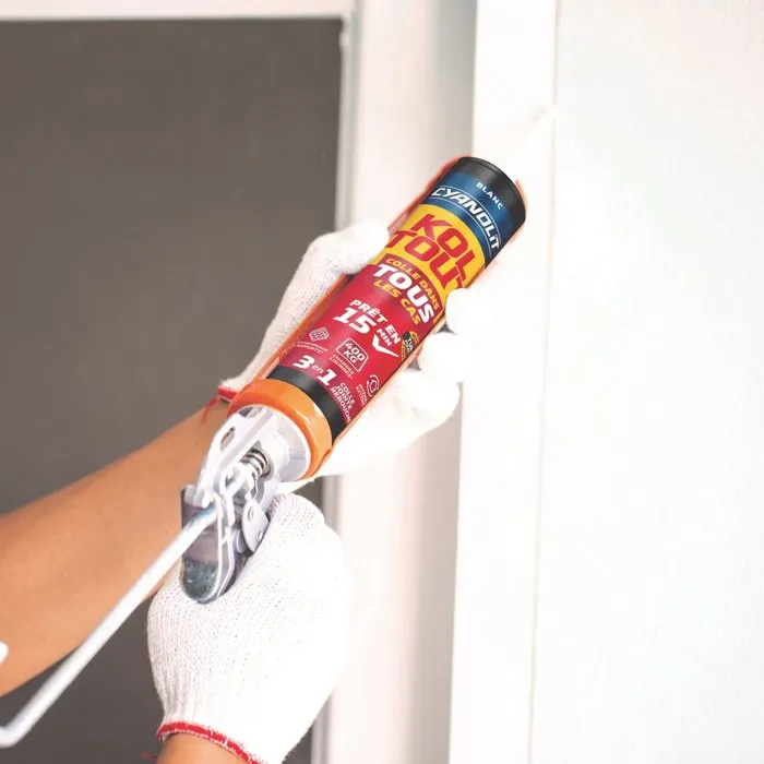 Cyanolit Lot de 2 mastic-colle polymère Total Tech blanc 290 ml Cyanolit Lot de 2 mastic-colle polymère Total Tech blanc 290 ml