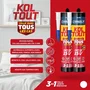 Cyanolit Lot de 2 mastic-colle polymère Total Tech blanc 290 ml