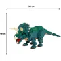 BANDAI NANOBLOCK - Figurine en briques de construction Triceratops Deluxe, modèle détaillé avec 930 pièces, à partir de 12 ans