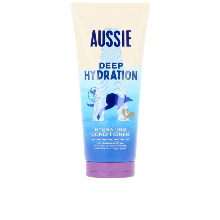 Aussie - Après-shampoing Deep Hydration 200 ml - Hydratation intense aux huiles de jojoba, avocat et macadamia - Cheveux secs, épais, crépus - Formule vegan et cruelty-free Aussie - Après-shampoing Deep Hydration 200 ml - Hydratation intense aux huiles de jojoba, avocat et macadamia - Cheveux secs, épais, crépus - Formule vegan et cruelty-free