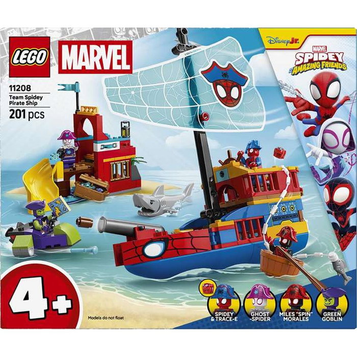 LEGO Marvel Spidey et ses amis extraordinaires Le Bateau Pirate de l'Équipe Spidey 11208