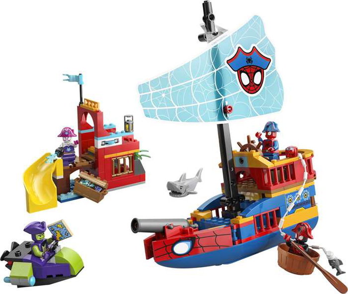 LEGO Marvel Spidey et ses amis extraordinaires Le Bateau Pirate de l'Équipe Spidey 11208
