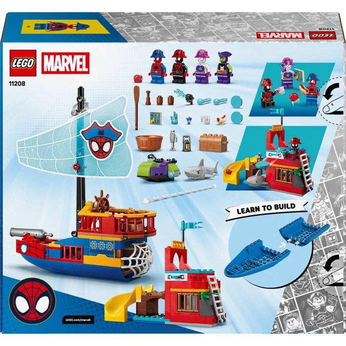 LEGO Marvel Spidey et ses amis extraordinaires Le Bateau Pirate de l'Équipe Spidey 11208
