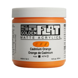 Golden SoFlat Cadmio Naranja (Orange Cadmium) 473 ml