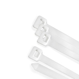 WOLFPACK LINEA PROFESIONAL Lot de 100 Colliers de Serrage Nylon 3,6 x 370 mm Blanc / Naturel