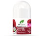 Dr. Organic Déodorant Roll-on Rosa Damascena 50 ml - Sans Aluminium, Végane - Pour Peaux Normales à Sèches